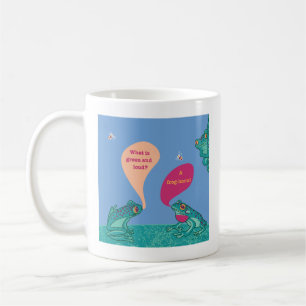 Silly Tree Frogs - Blue & Green Coffee Mug