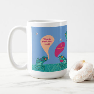 Silly Tree Frogs - Blue & Green Coffee Mug
