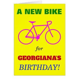 Silly "UN NOUVEAU VÉLO POUR L’ANNIVERSAIRE DE NOM!