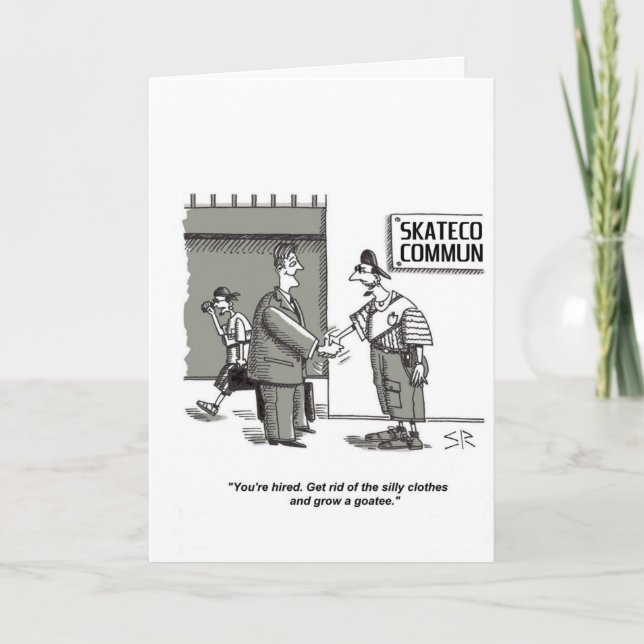 Silly Vêtements félicitations humour carte de voeu (Devant)