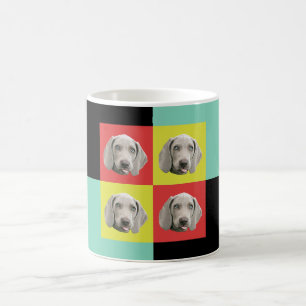 Silly Weimaraner Pop Art Coffee Mug