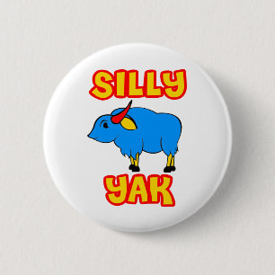 Silly Yak 2 Inch Round Button