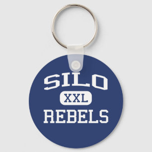 Silo - Rebels - Silo High School - Durant Oklahoma Keychain
