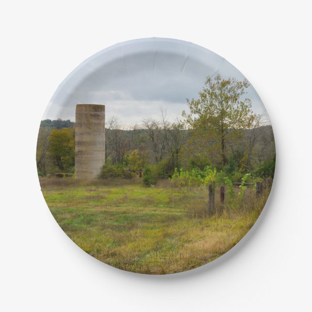 Silo Still Stands Paper Plate (Front)