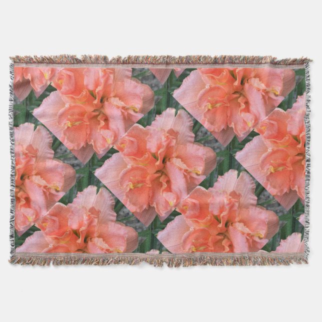 ‘Siloam Double Classic’ Daylily Throw Blanket (Front)