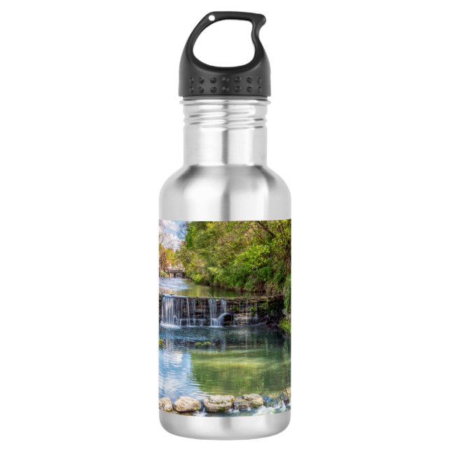 Siloam Springs Sager Creek Waterfall Water Bottle (Front)