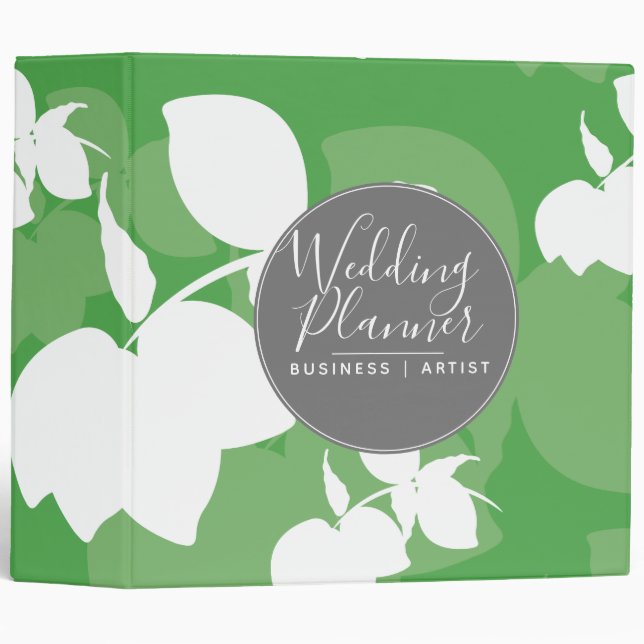 Silohuette Lemon Branch Wedding Binder (Front/Spine)