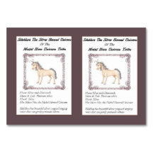 Silubhra La Carte De Commerce Unicorne À Corne D'A