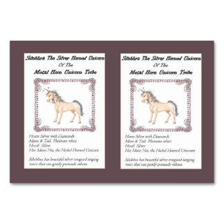 Silubhra La Carte De Commerce Unicorne À Corne D'A
