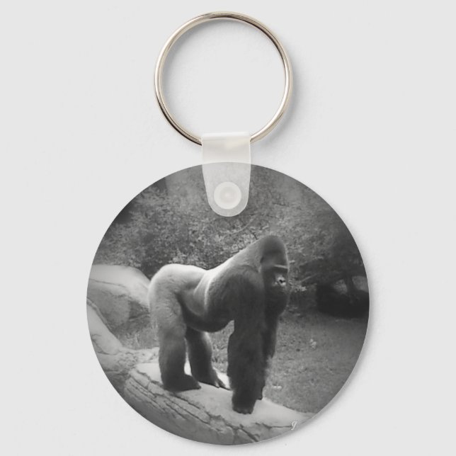Silveback Gorilla Keychain (Front)