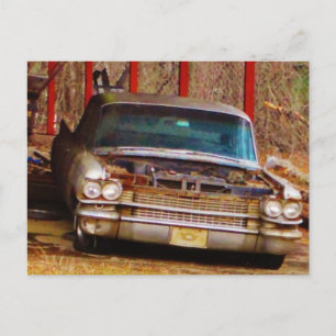 Silver 1963 Sadan Deville Postcard