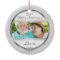 Silver 25th Anniversary Custom Photo Ornament