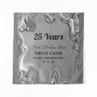 Silver 25th Wedding Anniversary Backdrop