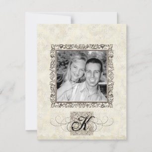 Silver Age of Elegance, Photo Wedding Invitation