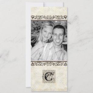 Silver Age of Elegance, Photo Wedding Invitation