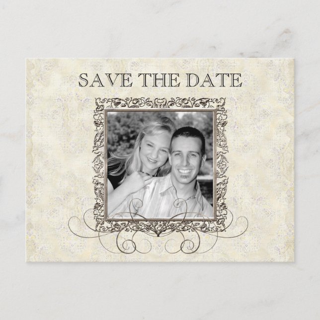 Silver Age of Elegance, Save the Date Postcard (Front)