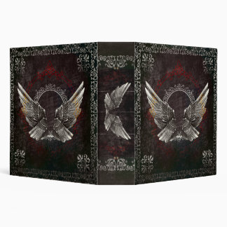 Silver and Black Angel Wing Spell Book Binder