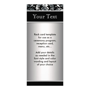 Silver and Black Menu Program