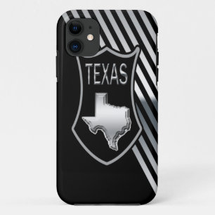 Silver and Black Texas iPhone 11 Case