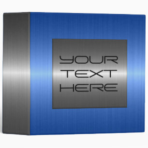 Silver and Blue Stainless Steel Metal Binder
