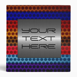 Silver and Colourful Stainless Steel Metal Binder