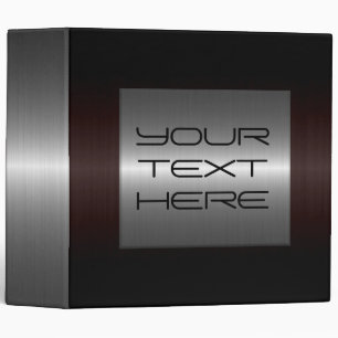 Silver and Dark Brown Stainless Steel Metal Binder