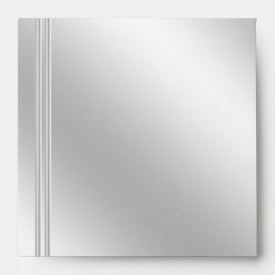 Silver and DIamond Effect Custom Envelopes, Square Envelope