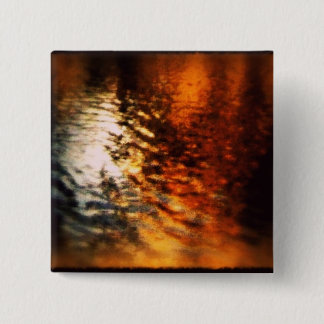 Silver and Gold 2 Inch Square Button