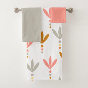 Silver and Gold Bath Towel Set