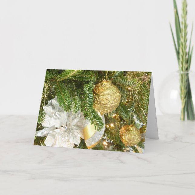 Silver and Gold Christmas Tree I Holiday (Front)