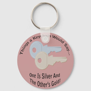 Silver and Gold Keys Lt Keychain