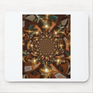 Silver and Gold Mouse Pad