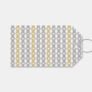 Silver and Gold Pattern Gift Tags