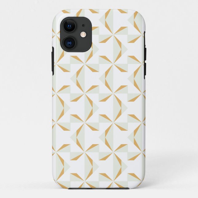 Silver and Gold Pinwheels Case-Mate iPhone Case (Back)