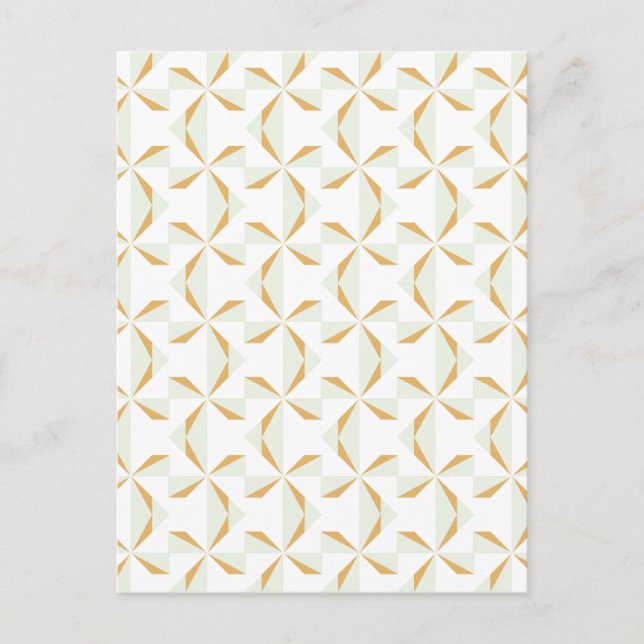 Silver and Gold Pinwheels Postcard (Front)