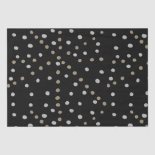 Silver and Gold Polka Dots Tissue Paper