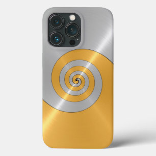 Silver and Gold Stainless Shiny Metal Look Case-Ma iPhone 13 Pro Case