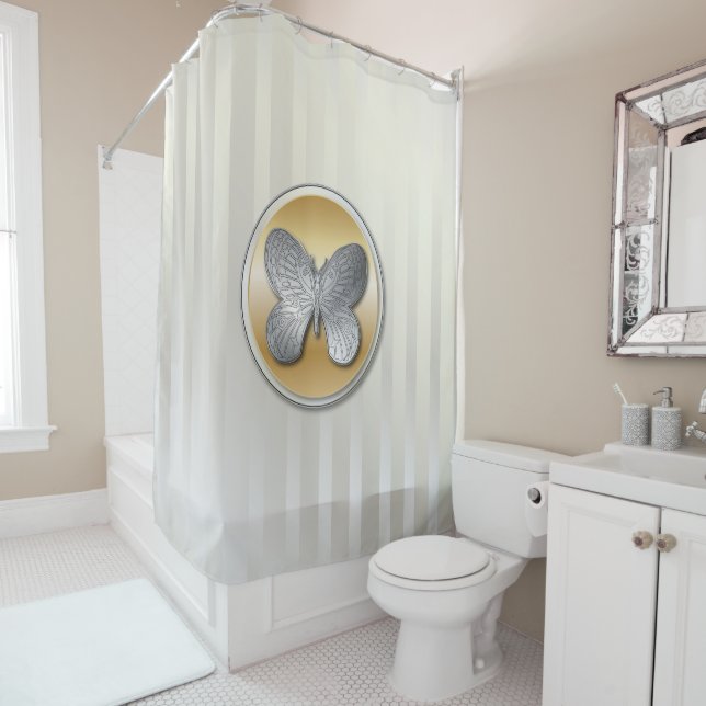 Silver and golden effect butterfly bg3 (In Situ)