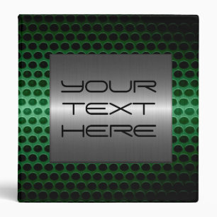 Silver and Green Stainless Steel Metal Hole Binder