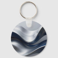 Silver And Navy Fluid Waves Abstract Modern Design