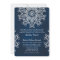 SILVER AND NAVY INDIAN STYLE WEDDING INVITATION