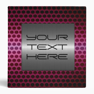 Silver and Pink Stainless Steel Metal Hole Binder