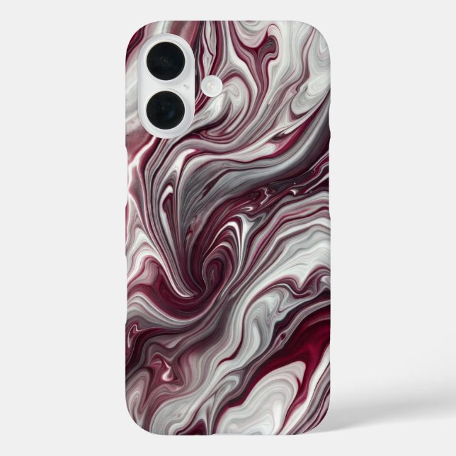 Silver and Purple Swirl iPhone / iPad case (Back)