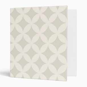 Silver and Tan Geocircle Design Binder