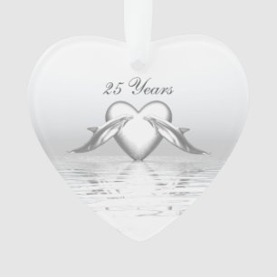 Silver Anniversary Dolphins et Heart