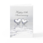 Silver Anniversary Hearts
