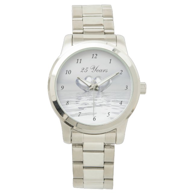 Silver Anniversary Hearts Watch (Front)