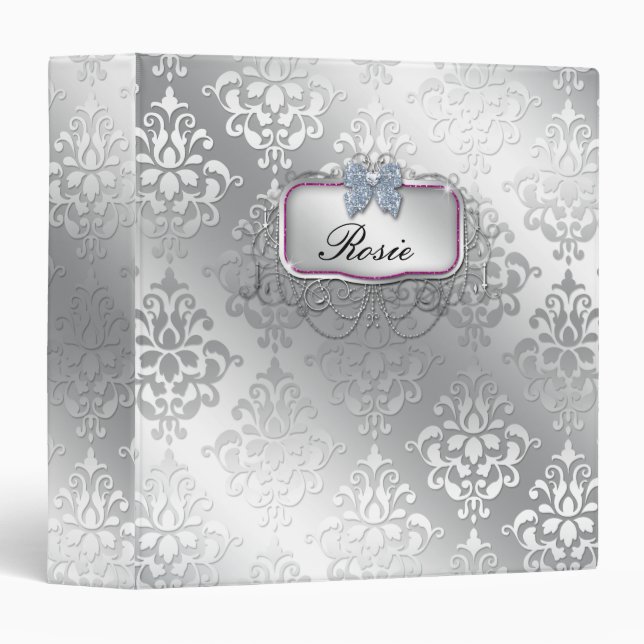 Silver Anniversary Monogram / Back 2 School Binder (Front/Spine)