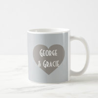 Silver Anniversary Silver Hearts Coffee Mug