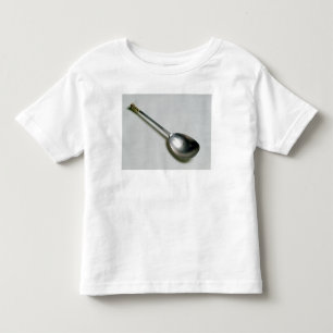 Silver apostle spoon with gold seal top, 1668 toddler t-shirt
